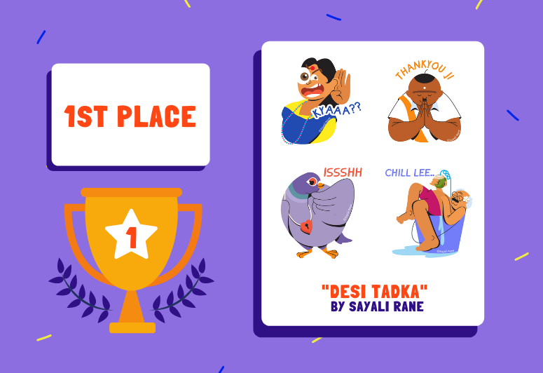 First place sticker pack